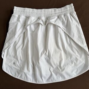 Lululemon Hotty Hot High-Rise Skirt Long White Size 10 Running Skort